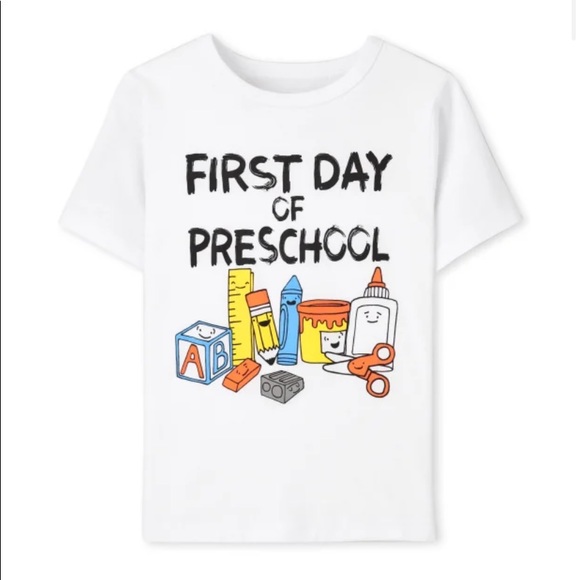 Boys First Day Of Preschool Graphic Tee